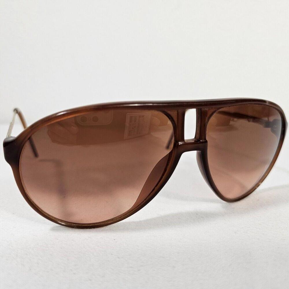 Vintage Serengeti Drivers Brown And Gold Sunglasses Made In Japan.